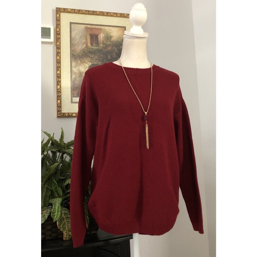 Merokeety‎ Women Medium Sweater Pullover Long Sleeve Round Neckline